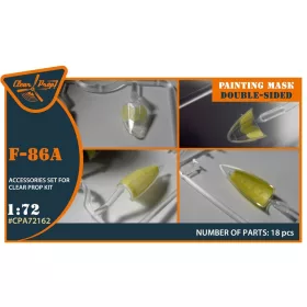   Clear Prop Models - F-86A double-sided painting mask for CP kits