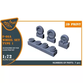 Clear Prop Models - F-86A wheel set type 1 for CP kits