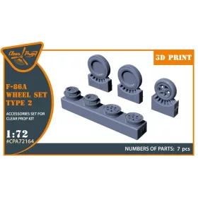 Clear Prop Models - F-86A wheel set type 2 for CP kits