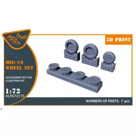 Clear Prop Models - MiG-19 wheel set for CP kits