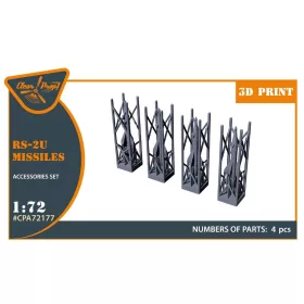   Clear Prop Models - RS-2U/US (4pcs) used on the following airplanes: MiG-19PM/PML, MiG-21PF/PFM, Su-9