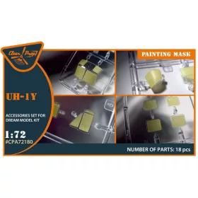 Clear Prop Models - UH-1Y painting mask for Dream Model kits