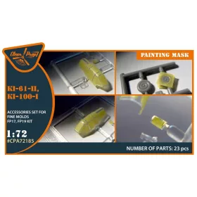   Clear Prop Models - Ki-61-II, Ki-100-I painting mask for Finemolds FP17,FP19 kits