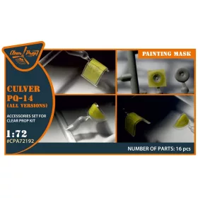   Clear Prop Models - Culver PQ-14 (all versions) painting mask for CP kits