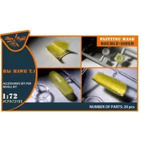   Clear Prop Models - Bat HAWK T.1 double-sided painting mask for REVELL kit