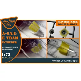   Clear Prop Models - A-6A/E/E Tram Intruder double-sided painting mask for Trumpeter kit