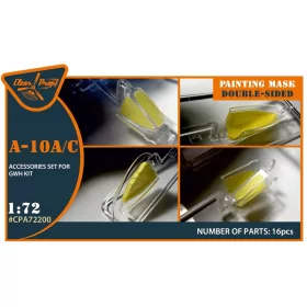   Clear Prop Models - A-10 A/C double-sided painting mask for GWH kit