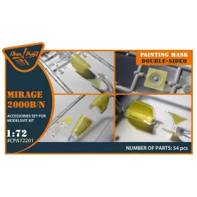   Clear Prop Models - Mirage 2000B/N double-sided painting mask for Modelsvit kit
