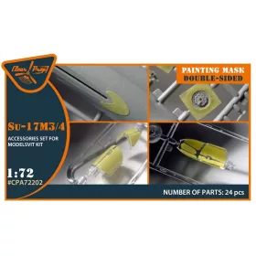   Clear Prop Models - Su-17M3/4 double-sided painting mask for Modelsvit kit