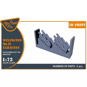 Clear Prop Models - Welington Mk.II exhausts for Airfix kits