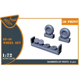 Clear Prop Models - Ki-46 Wheel set