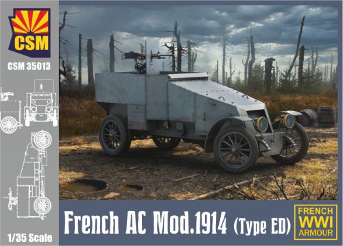 Copper State Models - 1/35 French Armored Car Modele 1914 (Type ED)