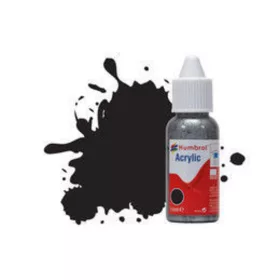   Humbrol - HUMBROL ACRYLIC DROPPER BOTTLE 14ML No 33 Black - Matt