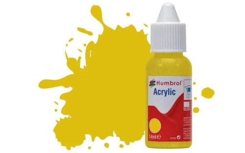 Humbrol - HUMBROL ACRYLIC DROPPER BOTTLE 14ML No 81 Pale Yellow Matt