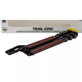   DM-Models - KENWORTH PIANALE TRAIL KING HYDRAULIC LOWBOY TRAILER BLACK WOOD