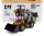 DM-Models - CATERPILLAR CAT906 COMPACT ELECTRIC RUSPA GOMMATA - SCRAPER TRACTOR WHEEL LOADER YELLOW BLACK