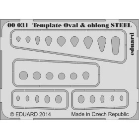 Eduard - Template Ovals and Oblong Steel for Tool