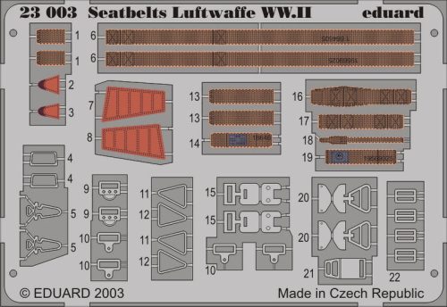 Eduard - Seatbelts Luftwaffe WWII 1/24