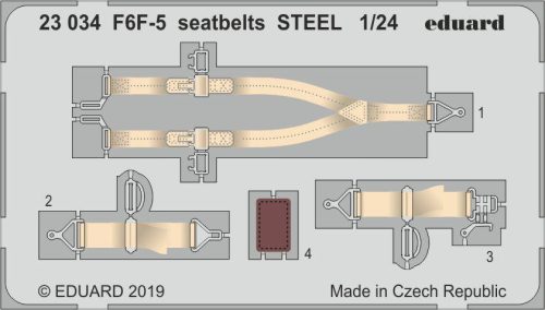 Eduard - F6F-5 Seatbelts Steel for Airfix