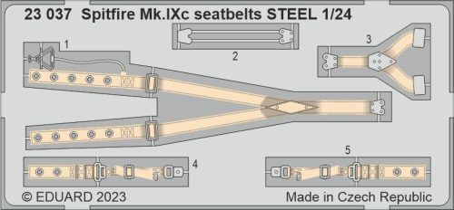 Eduard - Spitfire Mk.IXc seatbelts STEEL 1/24 AIRFIX