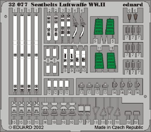 Eduard - Seatbelts Luftwaffe WWII