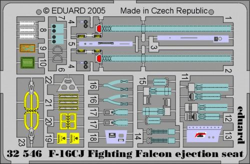 Eduard - F-16CJ Fighting Falcon Ejection Seat for Tamiya