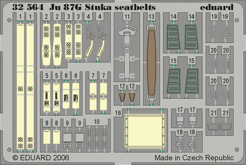 Eduard - Ju 87G Stuka  Seatbelts for Hasegawa