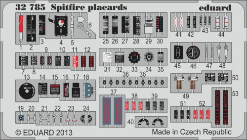 Eduard - Spitfire Placards