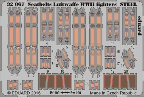 Eduard - Seatbelts Luftwaffe WWII Fighters Steel