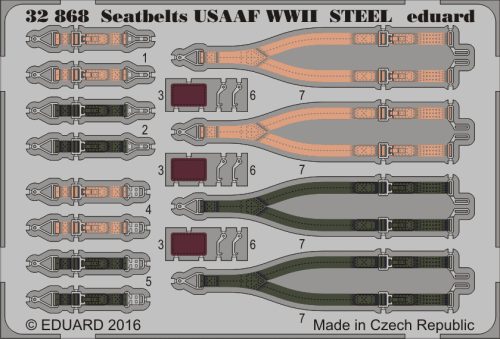 Eduard - Seatbelts USAAF WWII Steel
