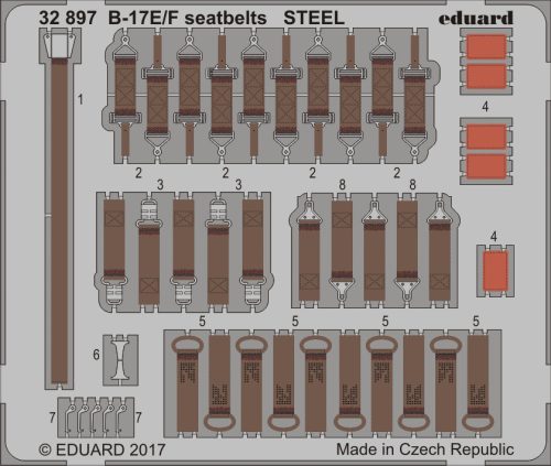 Eduard - B-17E/F Seatbelts Steel for Hk Model