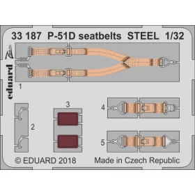 Eduard - P-51D Seatbelts Steel for Revell