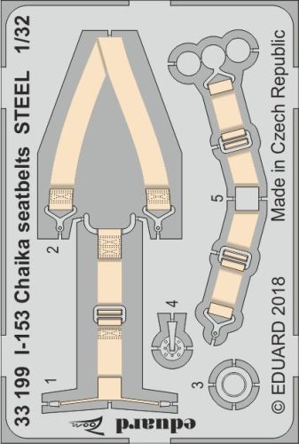 Eduard - I-153 Chaika Seatbelts Steel for ICM