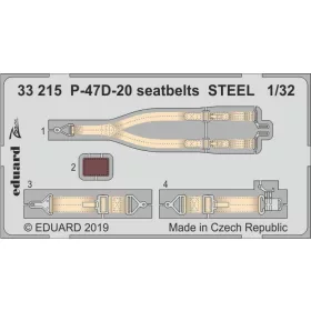 Eduard - P-47D-20 Seatbelts Steel for Trumpeter