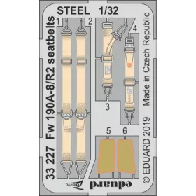Eduard - Fw 190A-8/R2 Seatbelts Steel for Revell