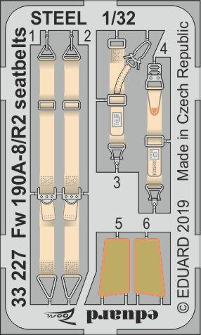 Eduard - Fw 190A-8/R2 Seatbelts Steel for Revell
