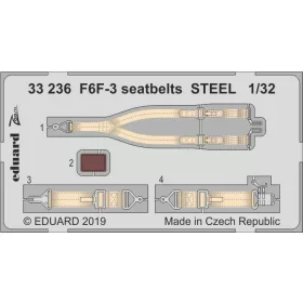 Eduard - F6F-3 Seatbelts Steel for Trumpeter