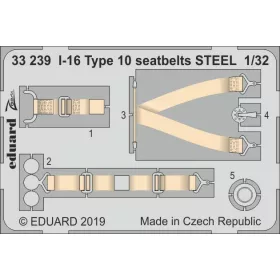 Eduard - I-16 Type 10 Seatbelts Steel for ICM