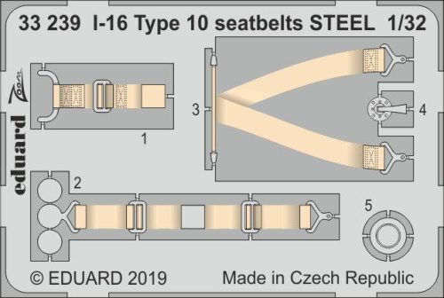 Eduard - I-16 Type 10 Seatbelts Steel for ICM