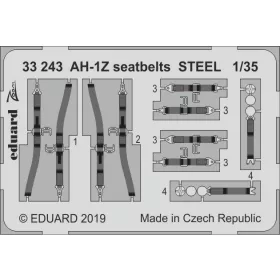 Eduard - Ah-1Z Seatbelts Steel for Academy