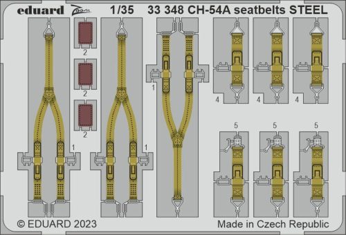Eduard - CH-54A seatbelts STEEL 1/35 ICM