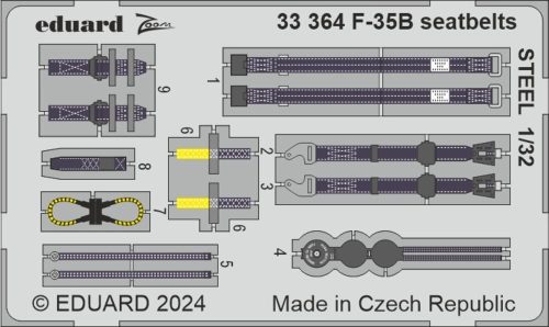 Eduard - F-35B seatbelrs STEEL 1/32