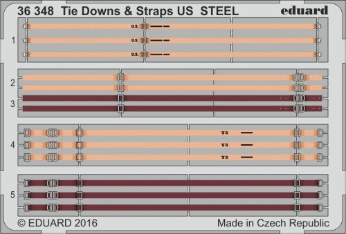 Eduard - Tie Downs & Straps US STEEL