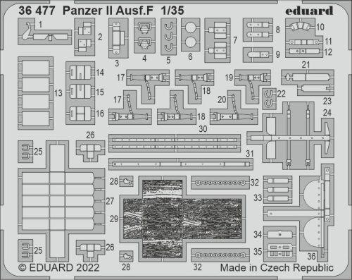 Eduard - Panzer Ii Ausf.F For Academy