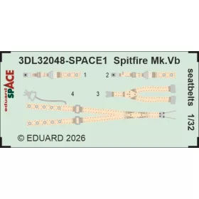 Eduard - Spitfire Mk.Vb seatbelts SPACE for Kotare