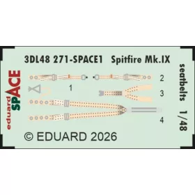 Eduard - Spitfire Mk.IX seatbelts SPACE