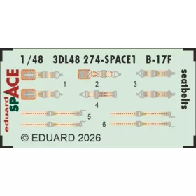Eduard - B-17F seatbelts SPACE for Revell