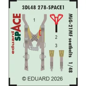 Eduard - MiG-21MF seatbelts SPACE