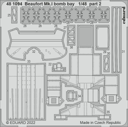 Eduard - Beaufort Mk.I bomb bay for ICM