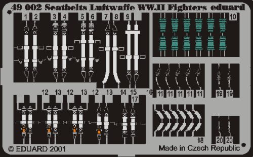 Eduard - Sicherheitsgurte Luftwaffe WW II Fighter